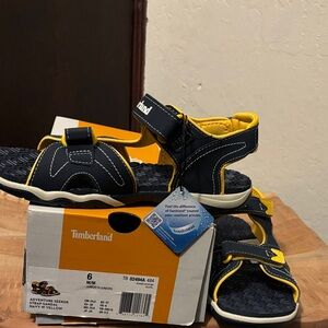 Timberland Kids Sandals - Dark Blue and Yellow